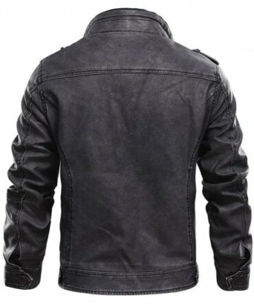 Men's Distressed Black Biker Leather Jacket_Falcon_Jacket-002