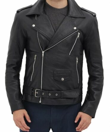 Men's_BELTED_RIDER_Black_Biker_Leather_Jacket_Falcon_Jacket_001