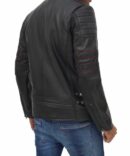 Men's Rudolph Black Biker Leather Jacket